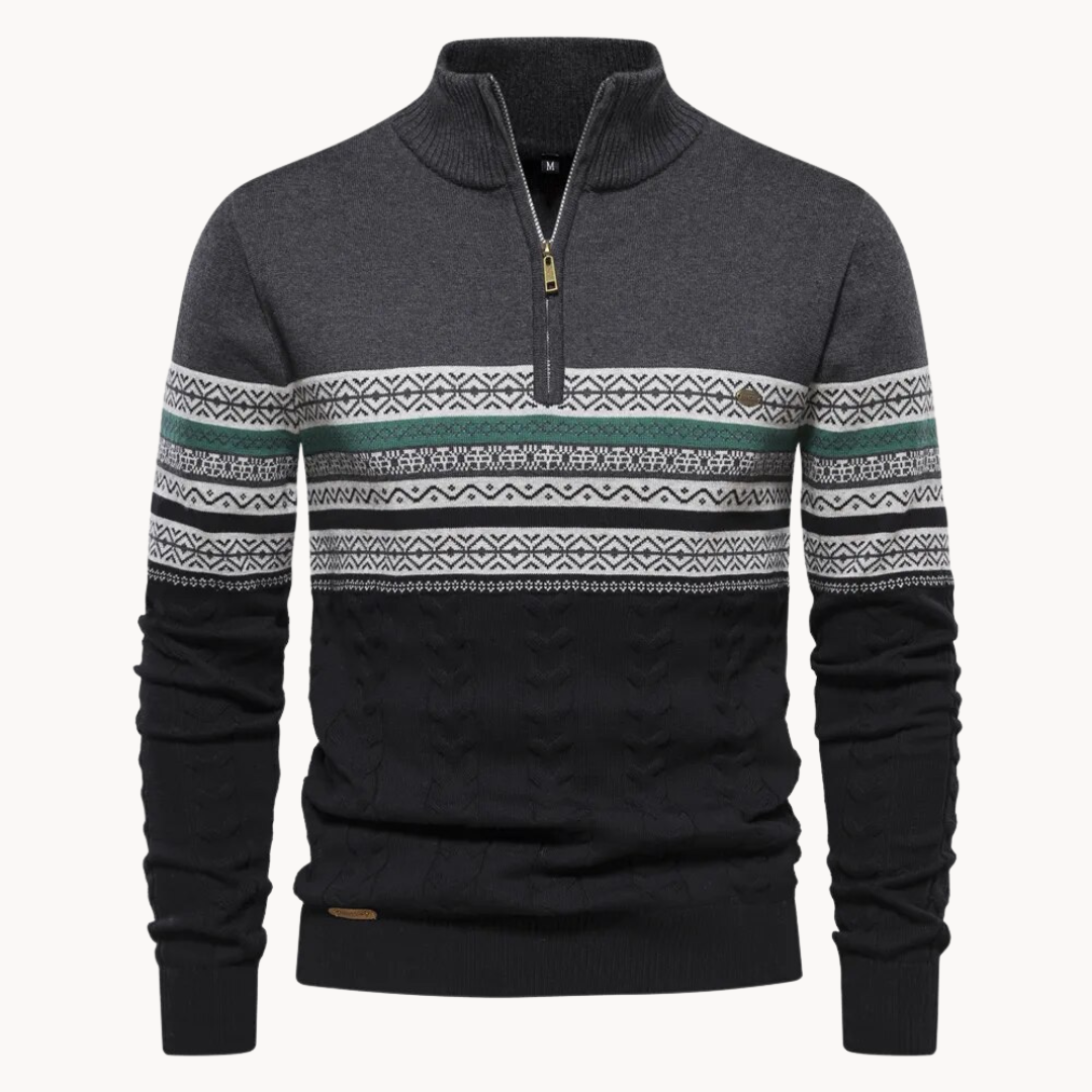 Elliot™ | Alpine Half-Zip Cotton Sweater