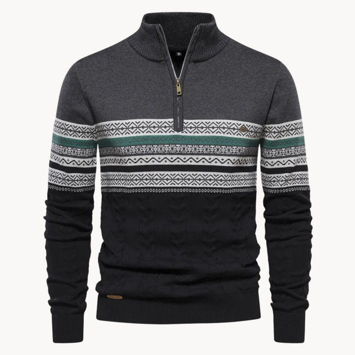 Elliot™ | Alpine Half-Zip Cotton Sweater