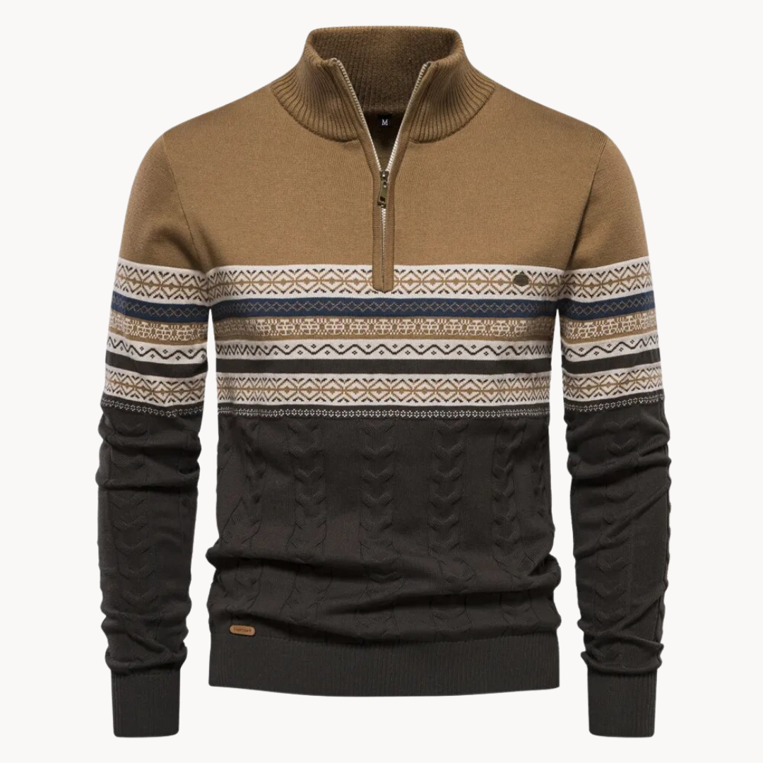 Elliot™ | Alpine Half-Zip Cotton Sweater