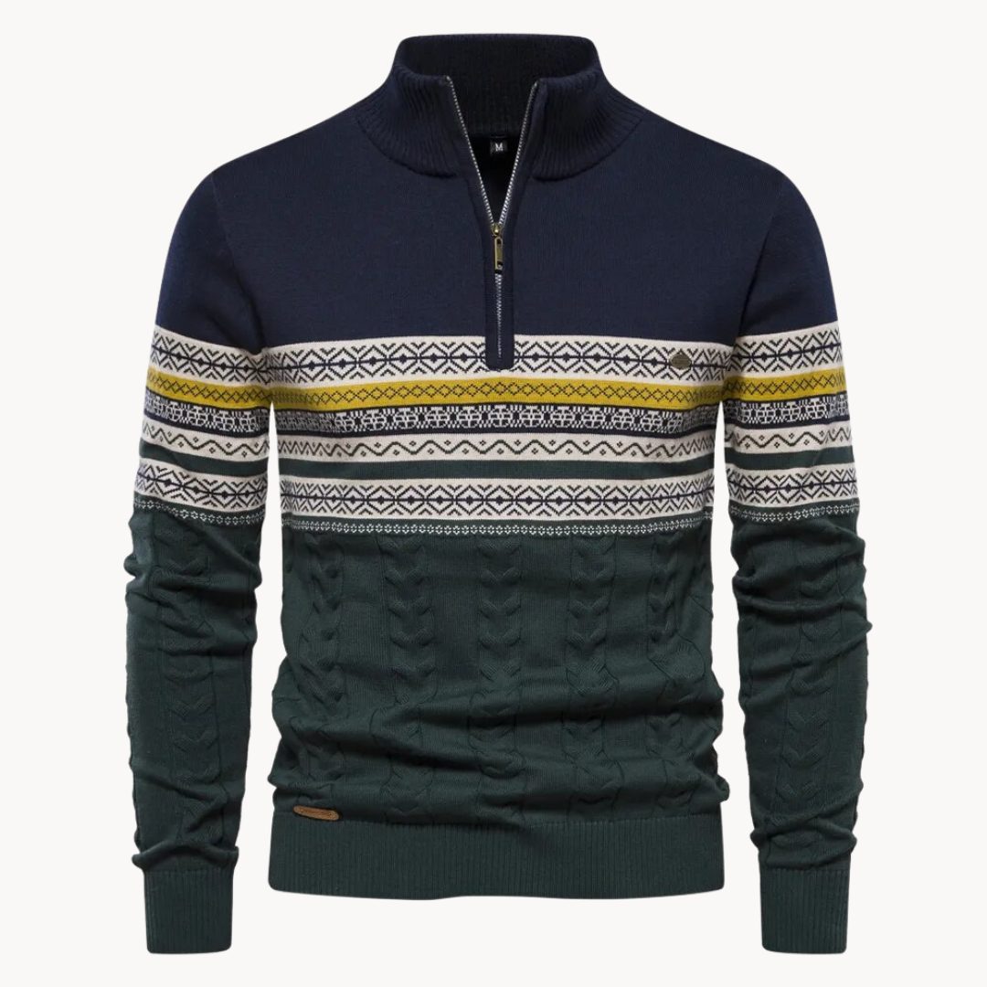 Elliot™ | Alpine Half-Zip Cotton Sweater