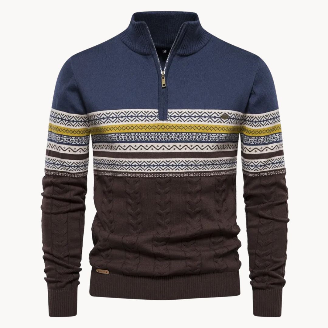 Elliot™ | Alpine Half-Zip Cotton Sweater
