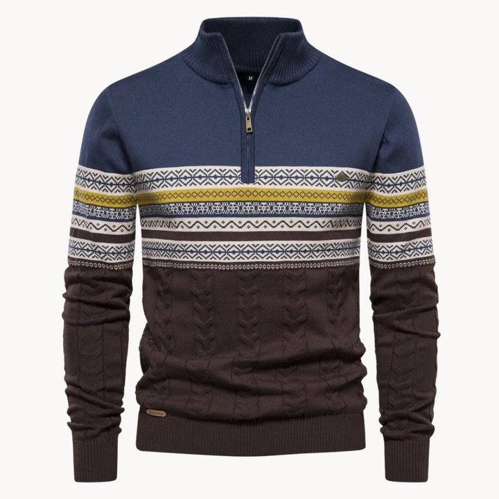 Elliot™ | Alpine Half-Zip Cotton Sweater