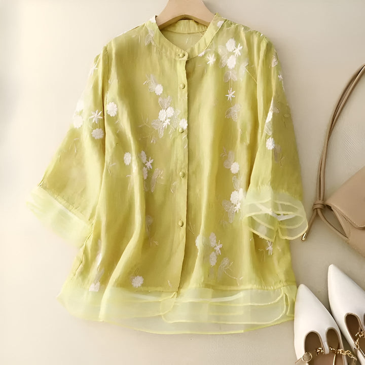 MILLIE | FLORAL EMBROIDERED BLOUSE
