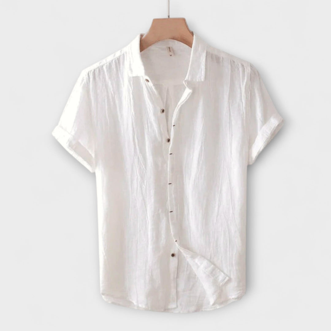 Theodore™ | Merlot Linen Shirt