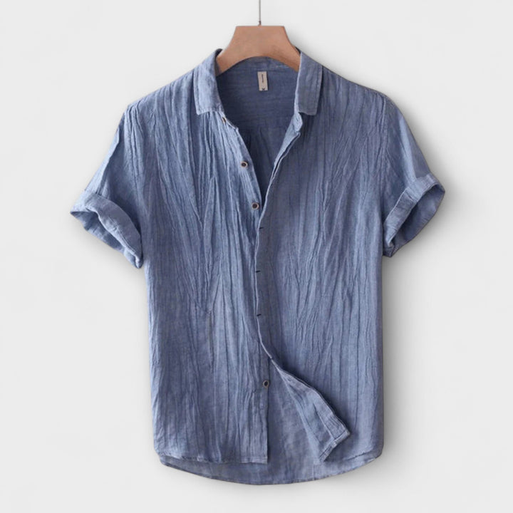 Theodore™ | Merlot Linen Shirt