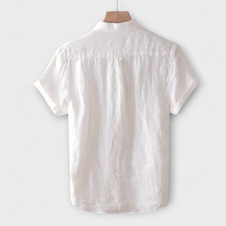Theodore™ | Merlot Linen Shirt