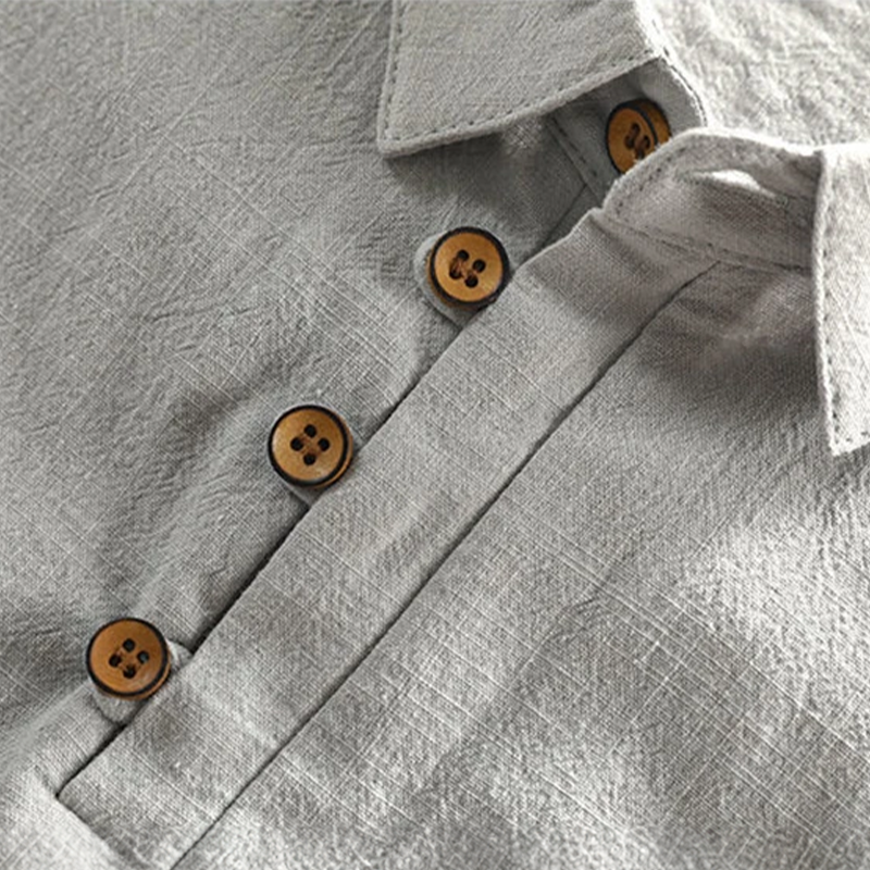Lior™ | Cotton Linen Polo Shirt