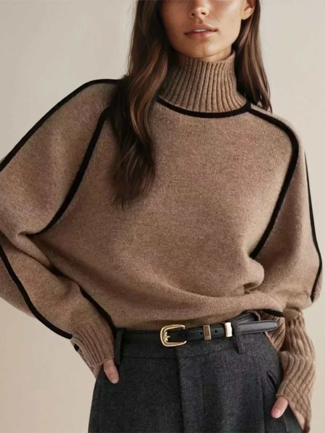 Aisha – Elegant Turtleneck Sweater