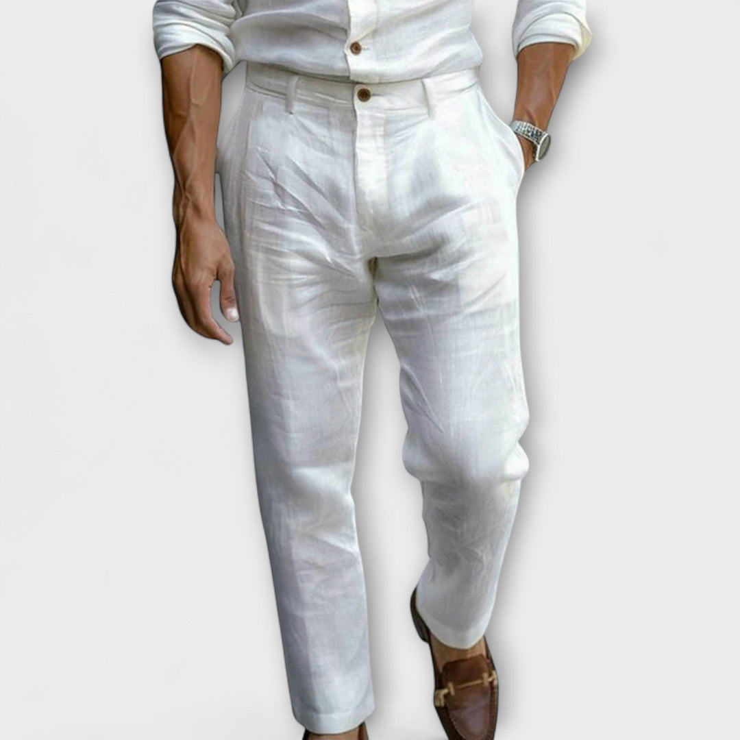 Aaron™ | Elegant Linen Trousers
