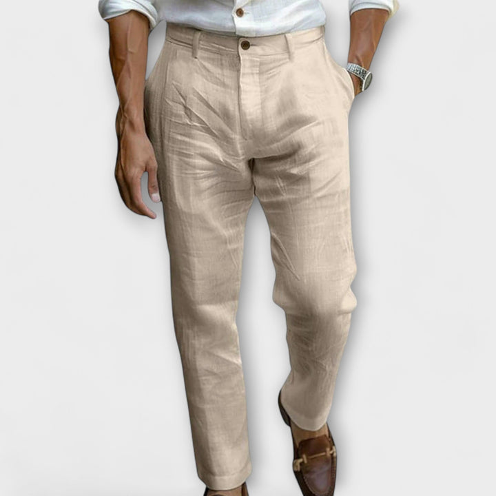 Aaron™ | Elegant Linen Trousers