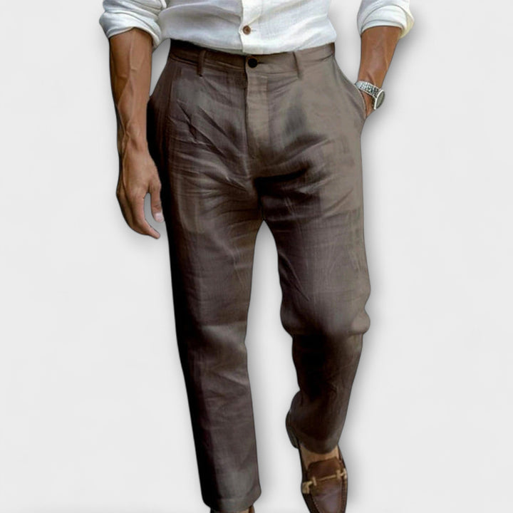 Aaron™ | Elegant Linen Trousers