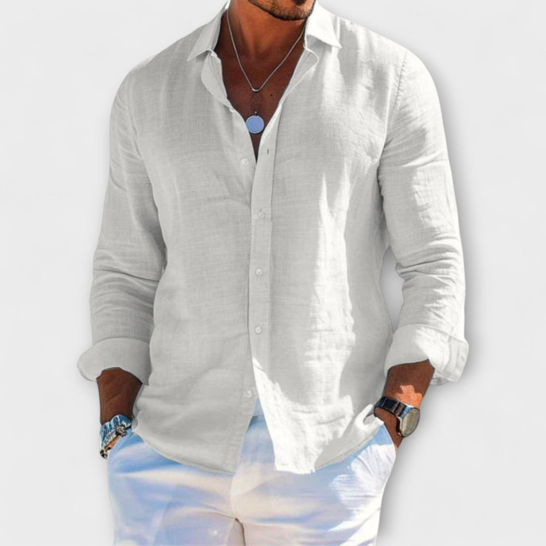 Elian™ | Elegant Long-Sleeve Shirt