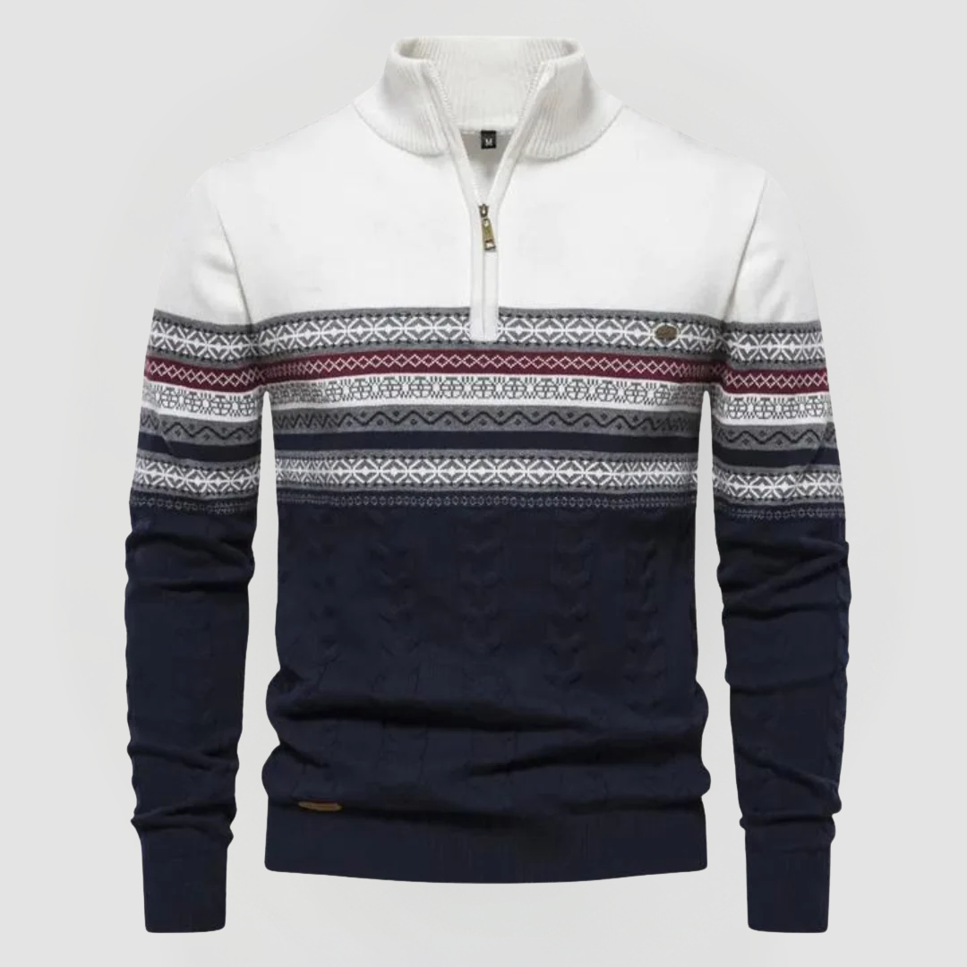 Elliot™ | Alpine Half-Zip Cotton Sweater