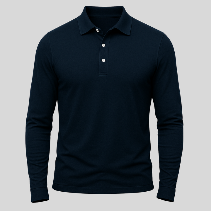 Graham™ | The Long-Sleeve Polo for Effortless Confidence