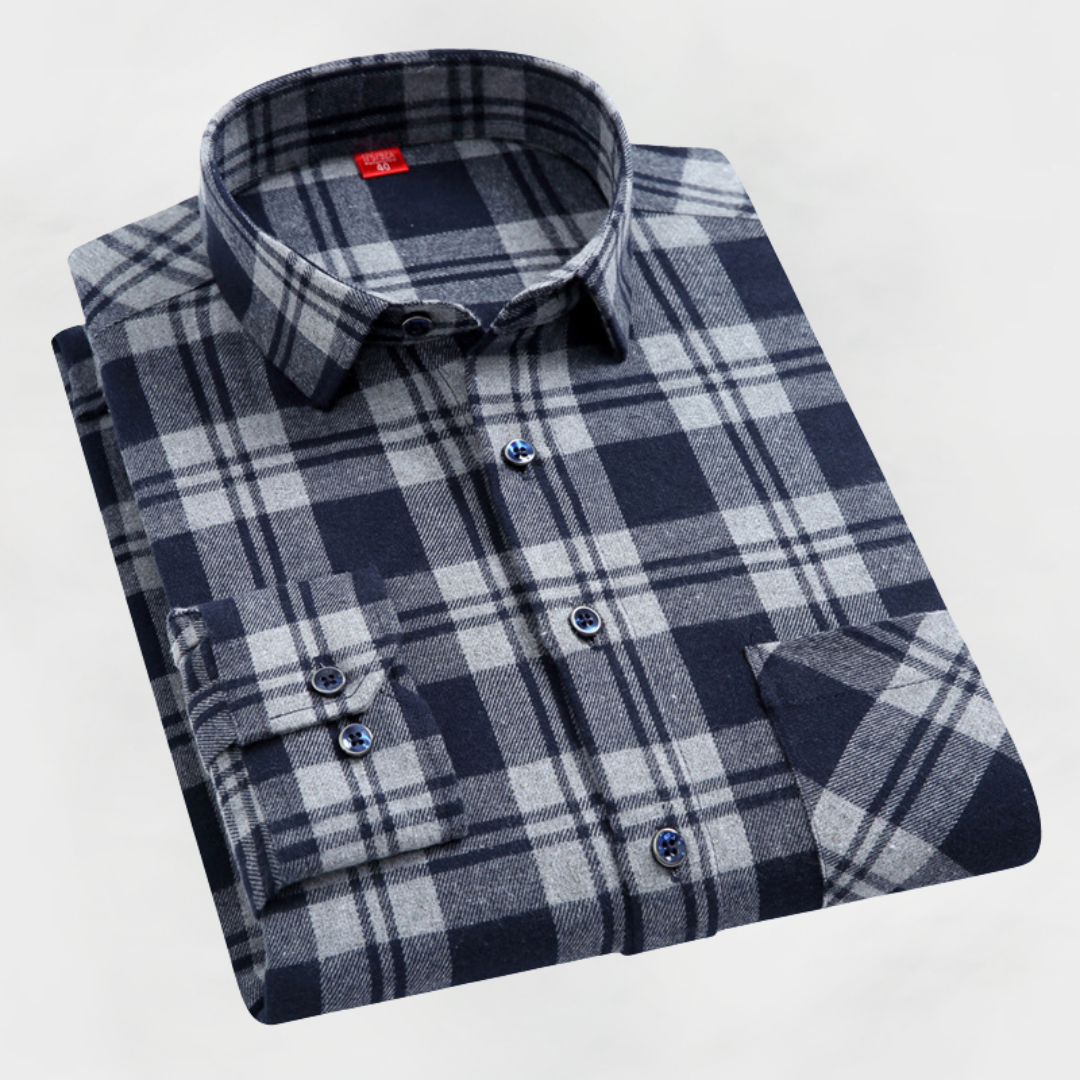 Reid™ | Premium Cotton Check Shirt
