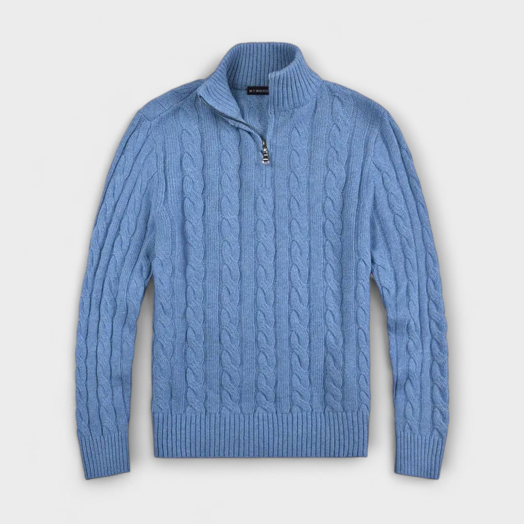 Matteo™ | Elegant Demi-Zip Jumper