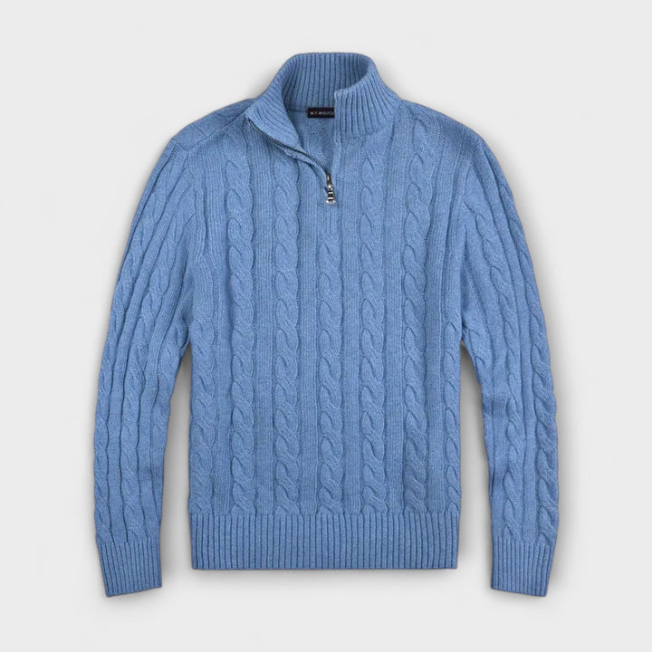 Matteo™ | Elegant Demi-Zip Jumper