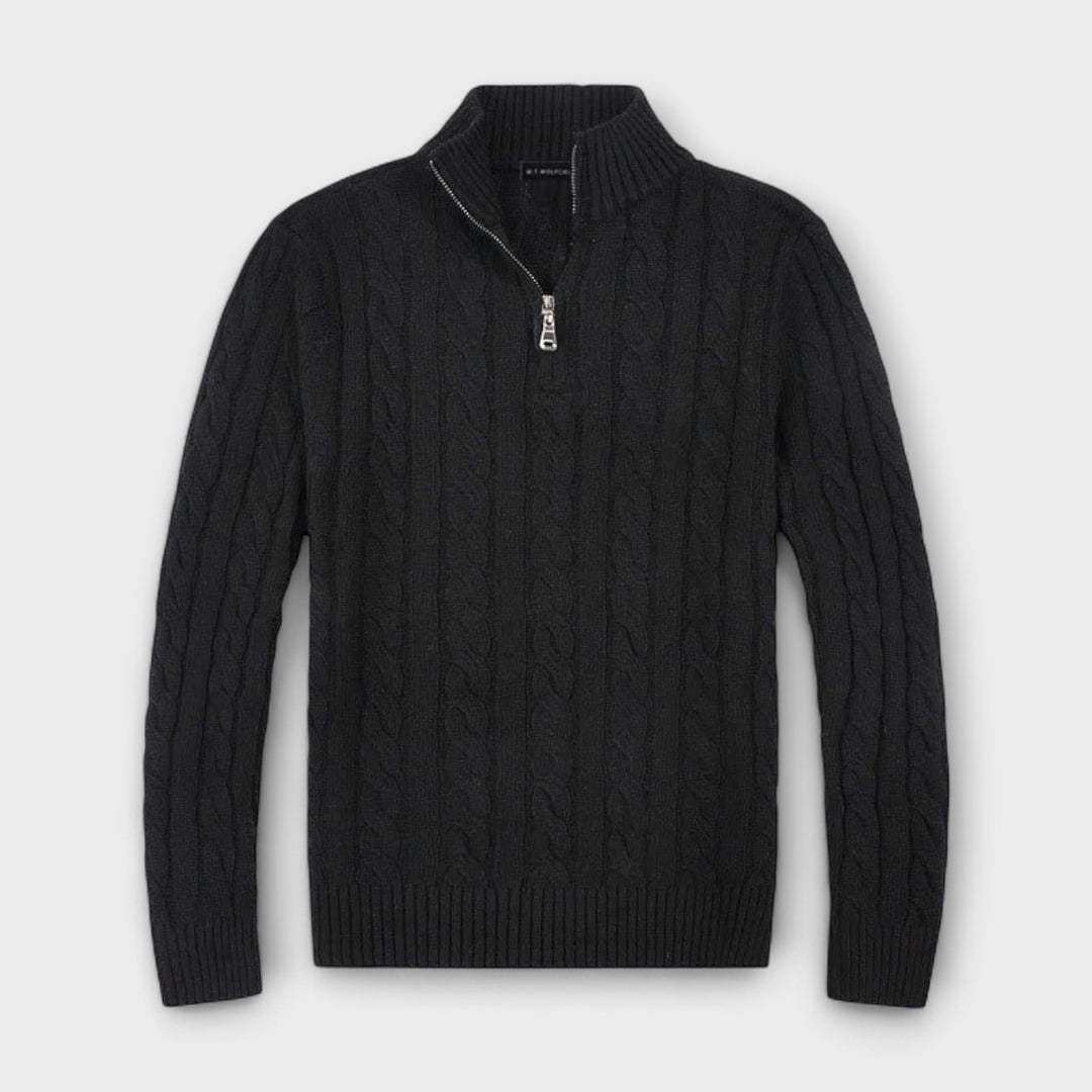 Matteo™ | Elegant Demi-Zip Jumper