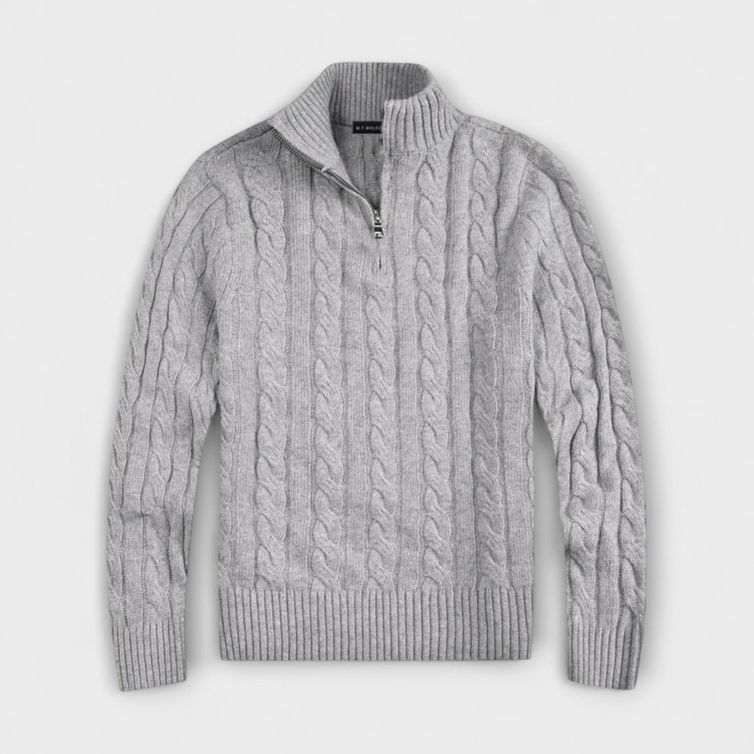 Matteo™ | Elegant Demi-Zip Jumper