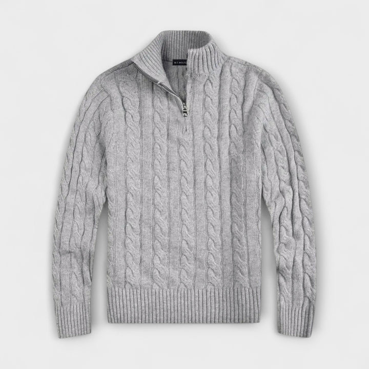 Matteo™ | Elegant Demi-Zip Jumper