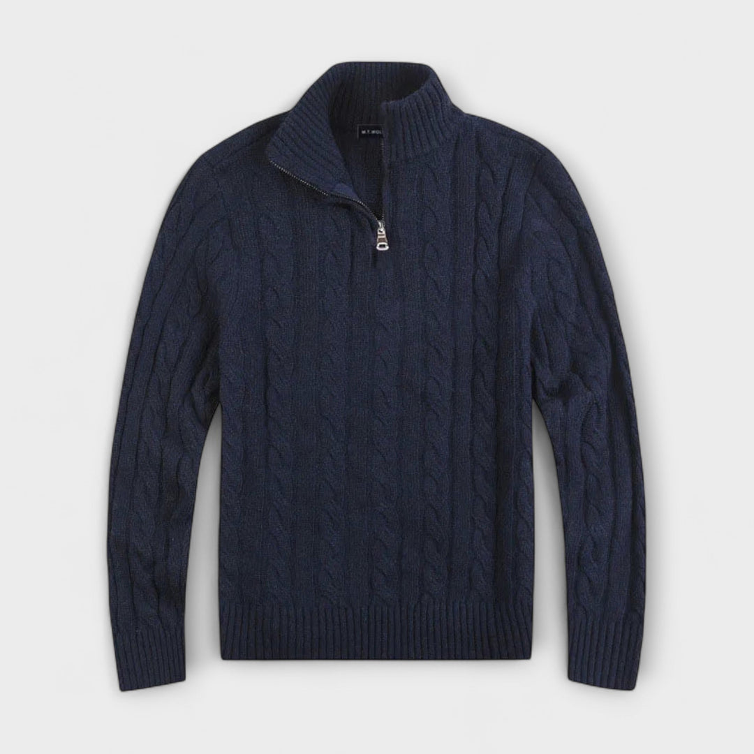 Matteo™ | Elegant Demi-Zip Jumper