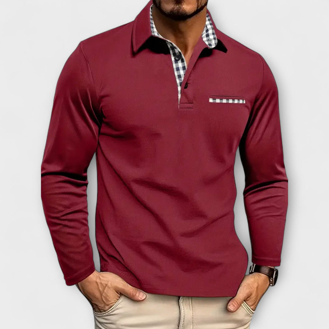 Bastian™ | Tailored Long Sleeve Polo