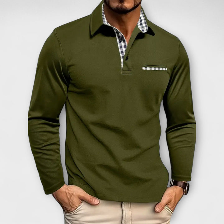 Bastian™ | Tailored Long Sleeve Polo